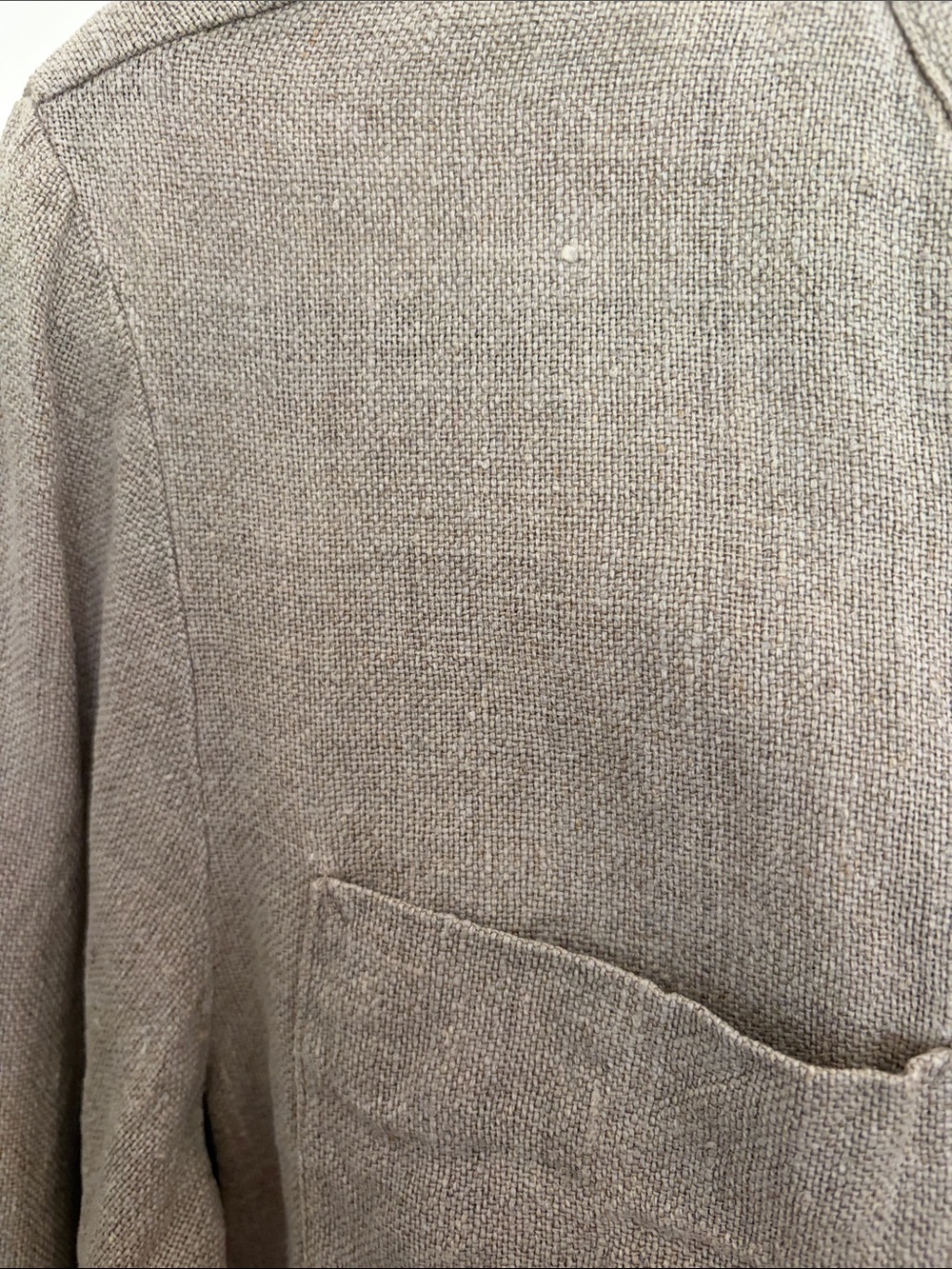 Vintage Gap 100% Linen Mandarin Collar Jacket - Picture 5 of 9